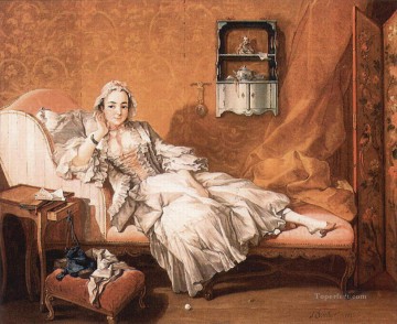 フランソワ・ブーシェ Painting - 芸術家の妻フランソワ・ブーシェの肖像